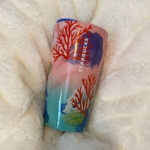 ⭐️Starbucks Ceramic Under The Sea Coral travel Cup